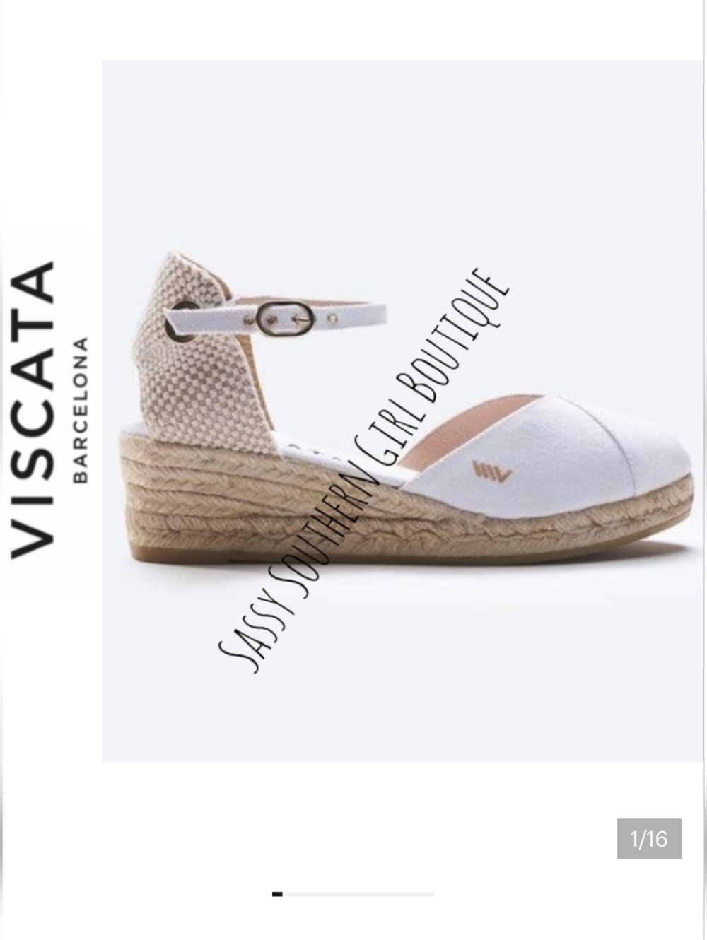 🆕⭐Viscata white natural espadrilles sandals